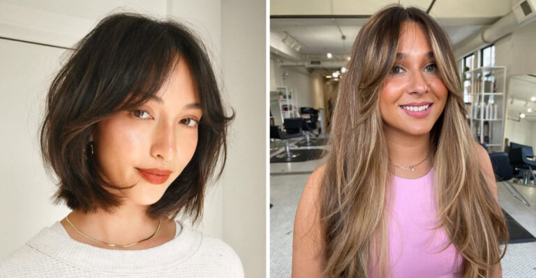 26 Flattering Ways To Pair Curtain Bangs With Any Haircut