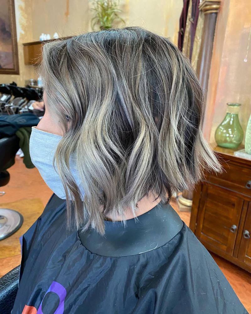 Asymmetrical Choppy Bob