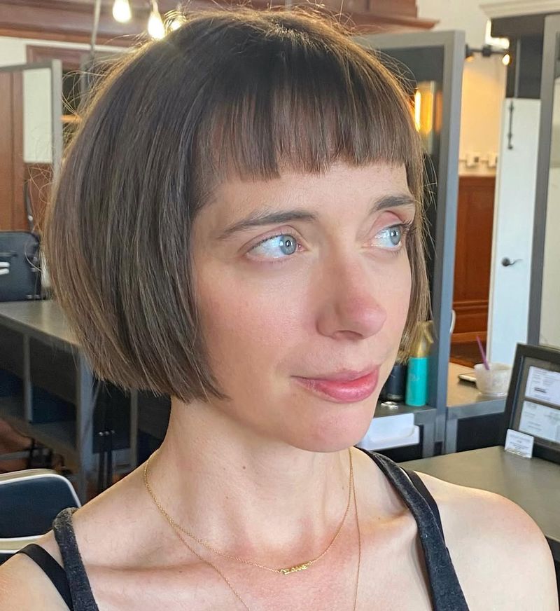 Blunt Fringe Bob