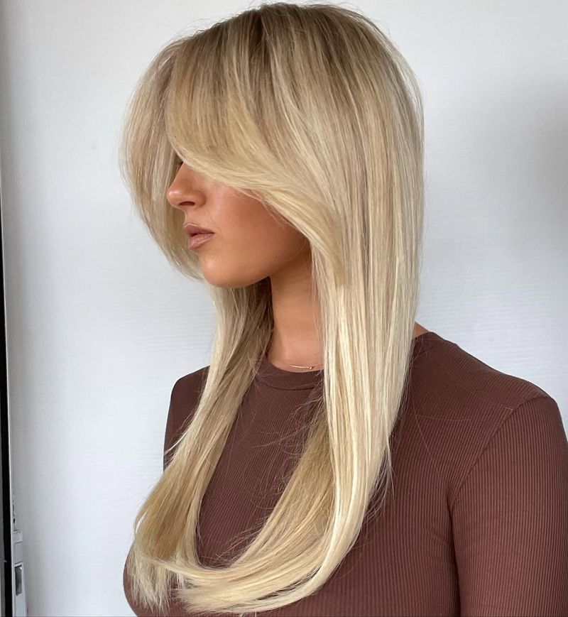 Bright Blonde Bangs