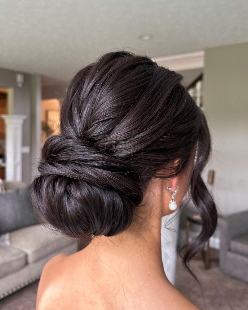 Classic Updo for Square Faces