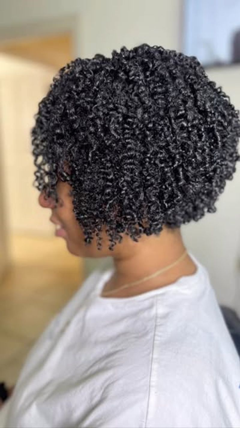 Curly Inverted Bob