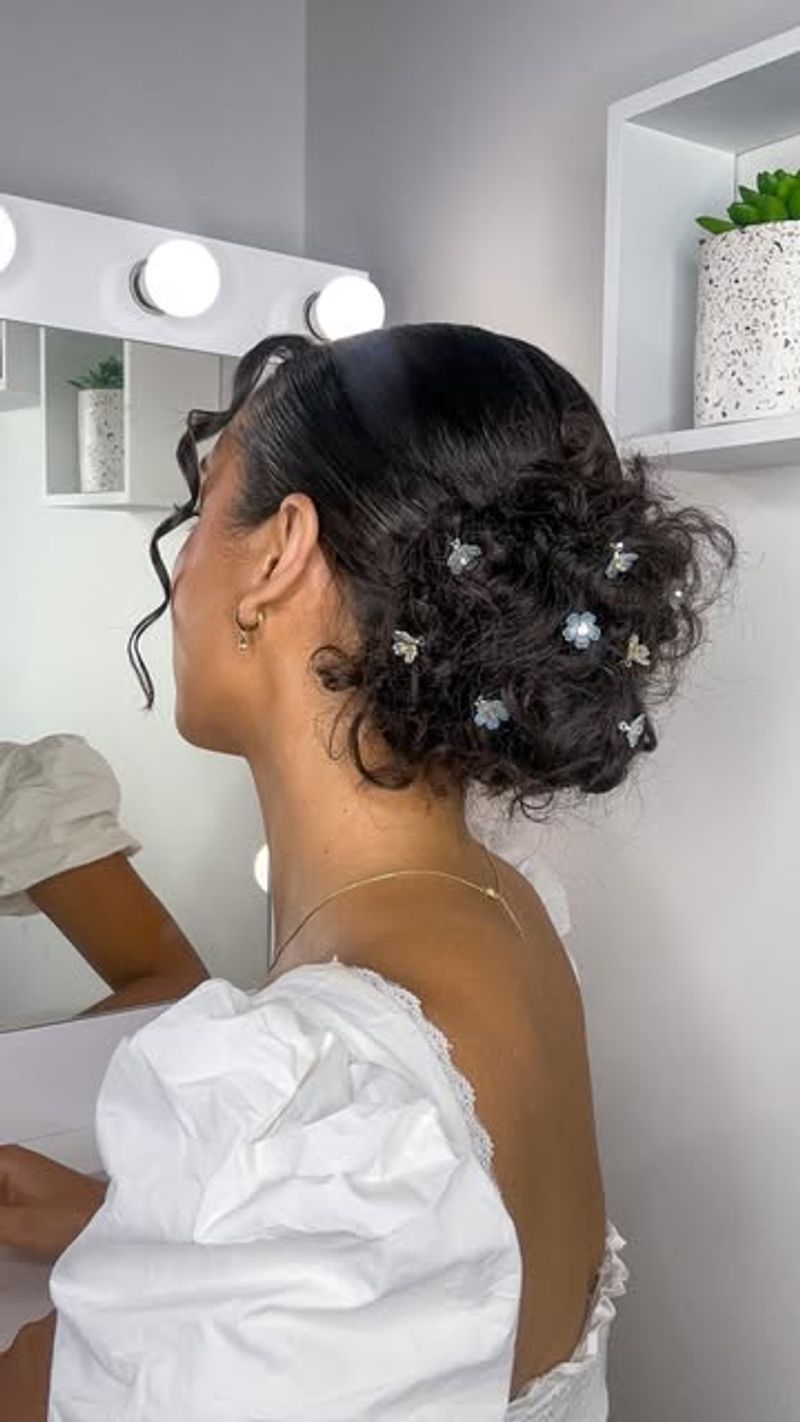 Elegant Curly Chignon