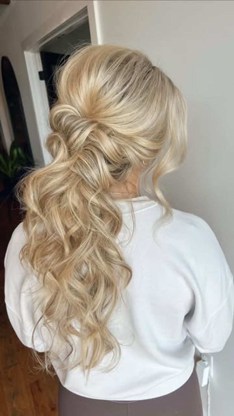 Flirty Wavy Ponytail