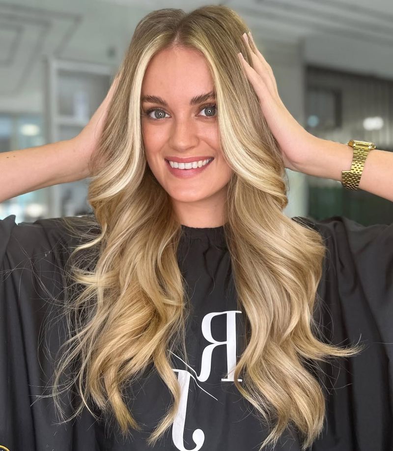 Golden Blonde Highlights