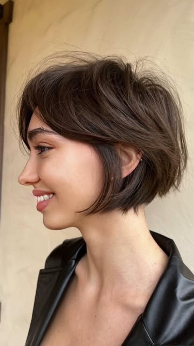 Layered Asymmetrical Cut