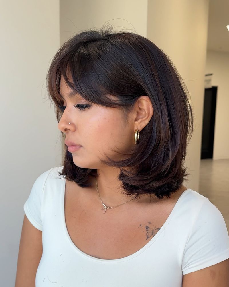 Layered Bob for Heart-Shaped Faces