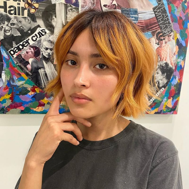 Layered Bob with Bangs