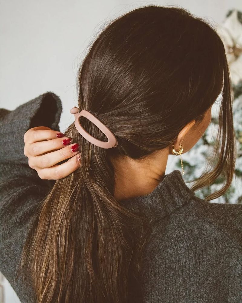 Ponytail with Barrette