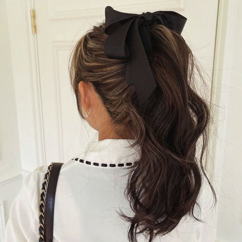 Ponytail with Ribbon