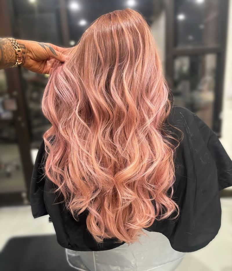 Rose Gold Waves