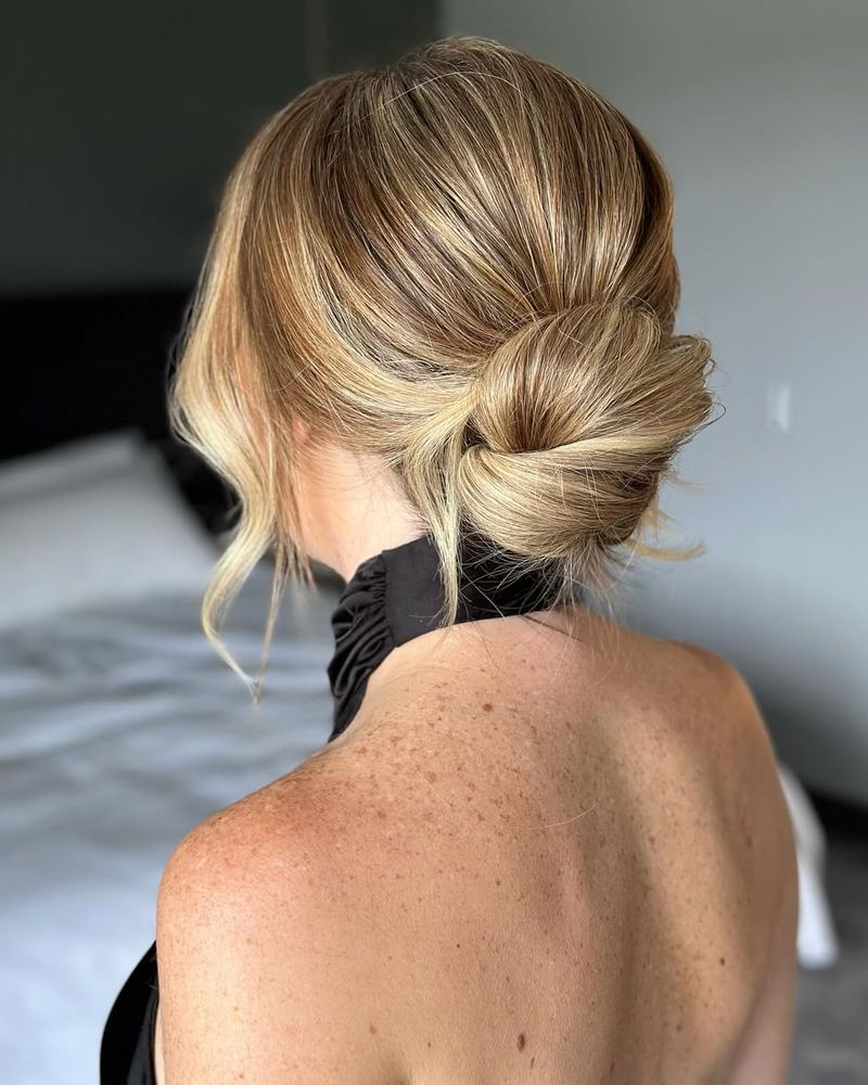 Sandy Blonde Updo