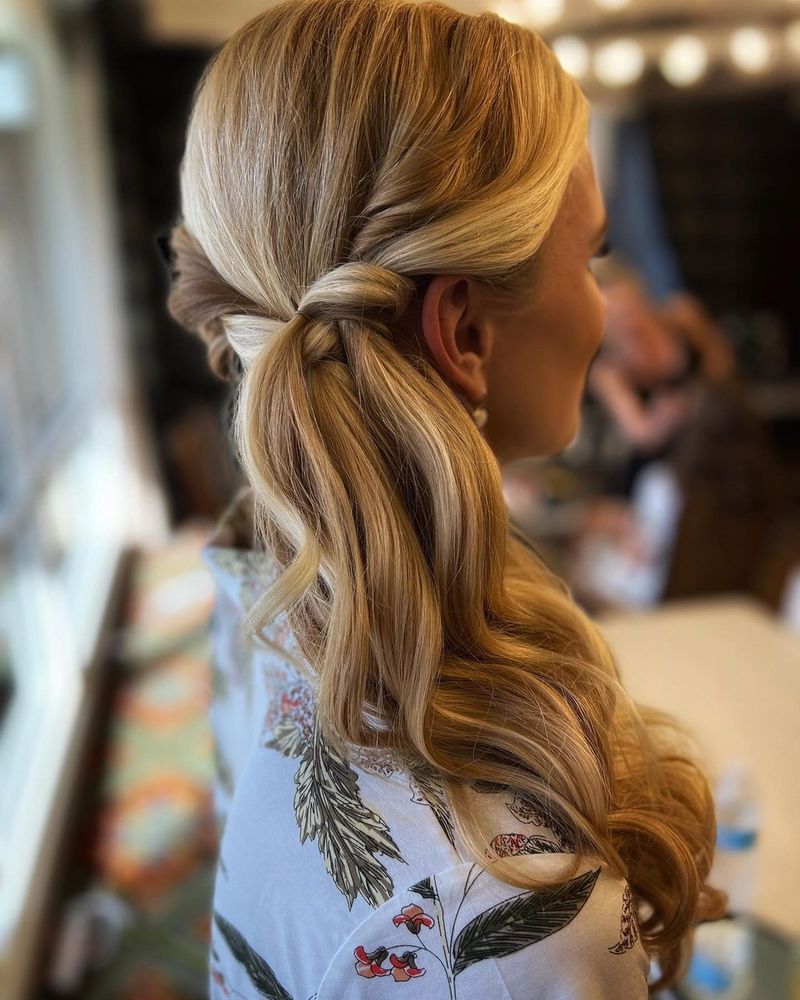 Side-Swept Ponytail