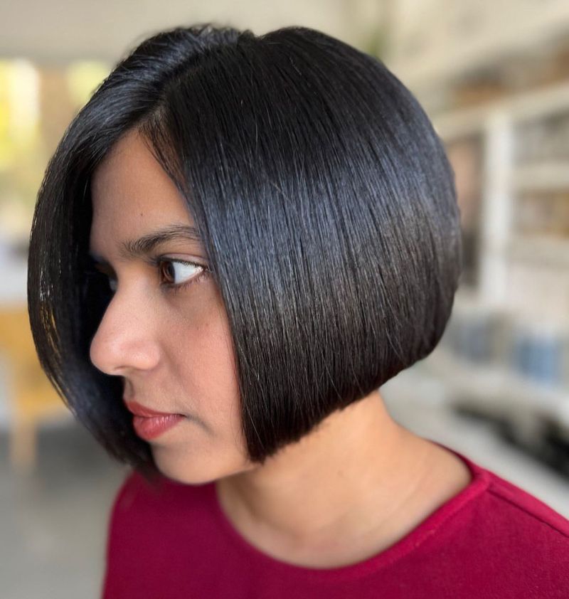 Stacked Bob for Thick Hair