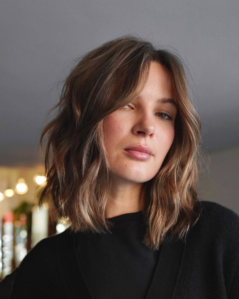 Textured Lob for Round Faces