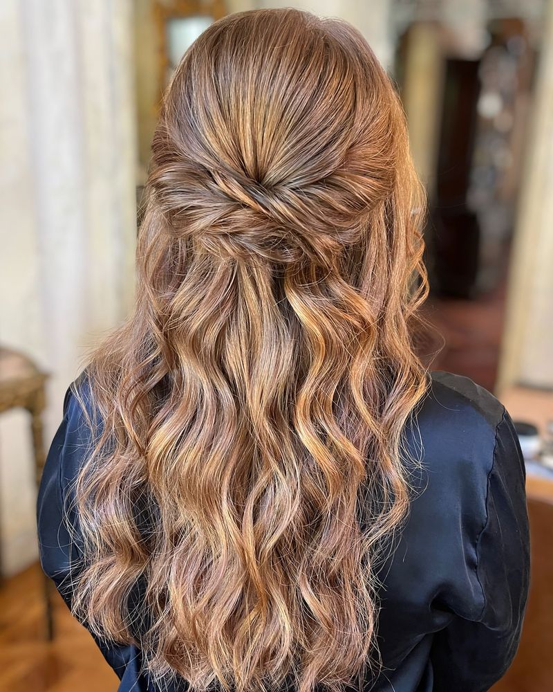 Twisted Half Updo