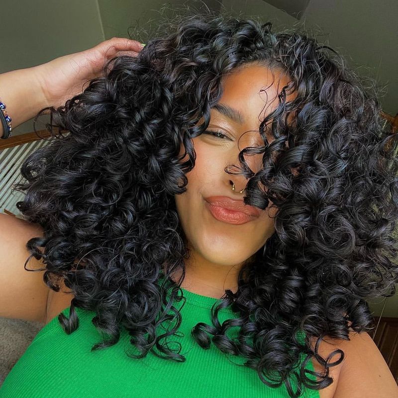 Voluminous Curls for Curly Hair