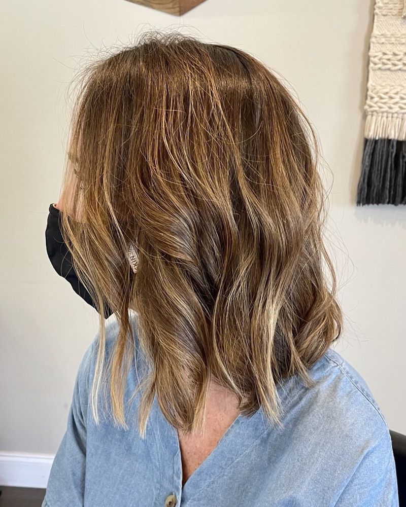 Wavy Lob with Highlights