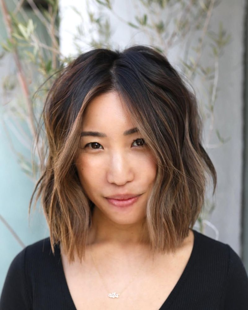 Layered Bob with Highlights