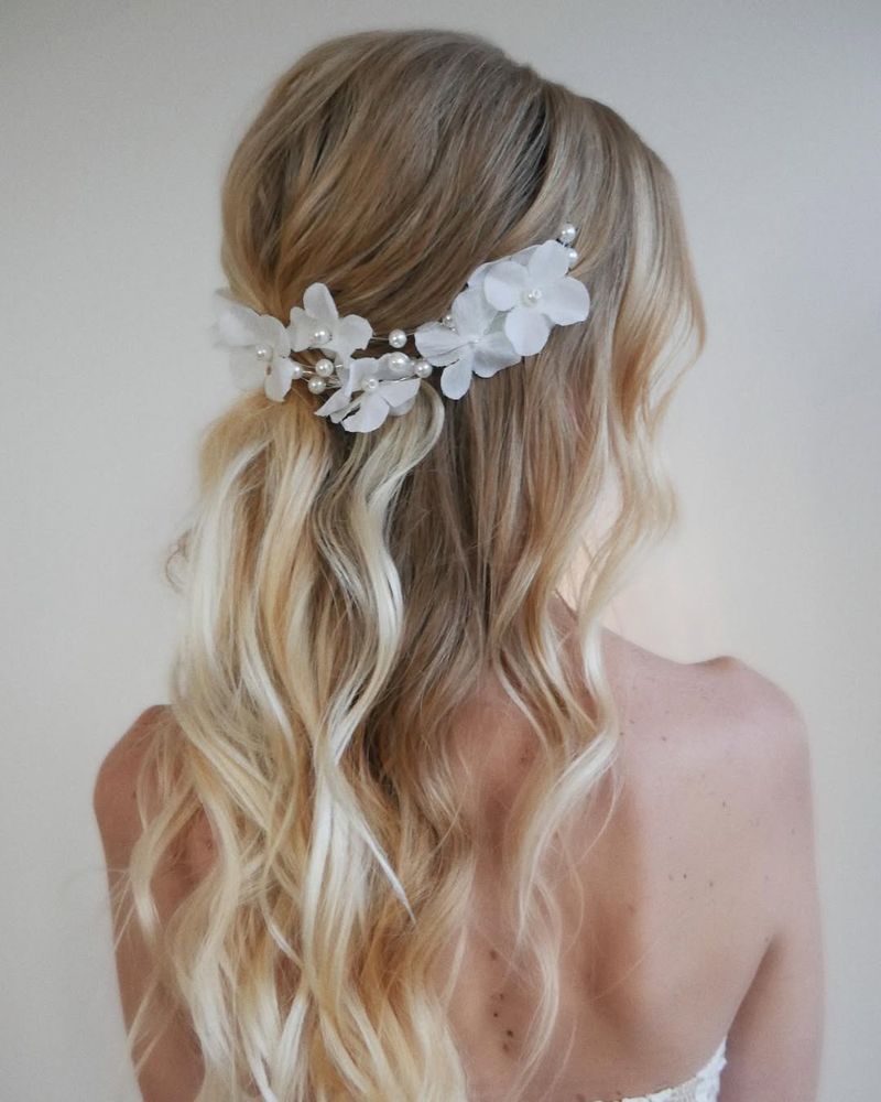 Floral Crown with Loose Hair