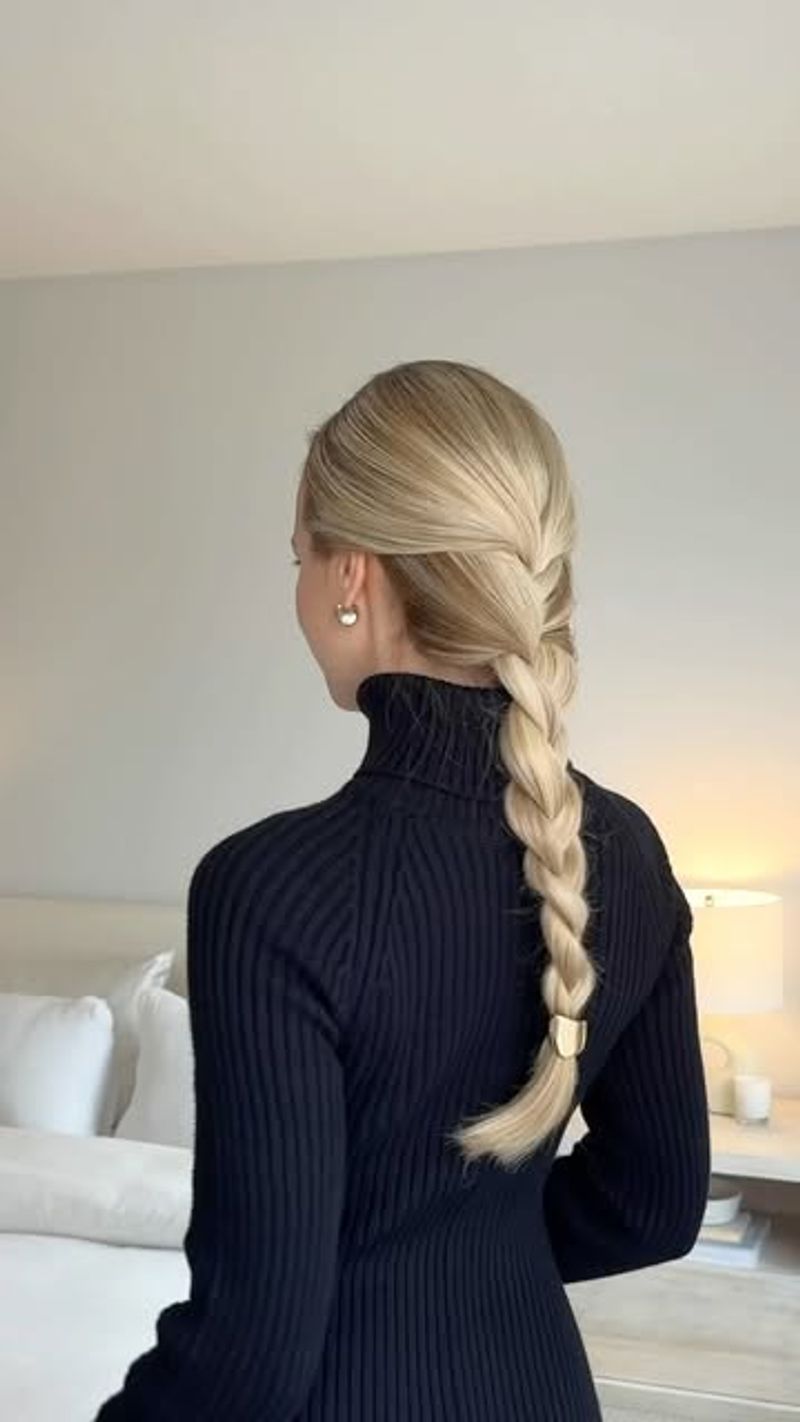 Ponytail with French Braid