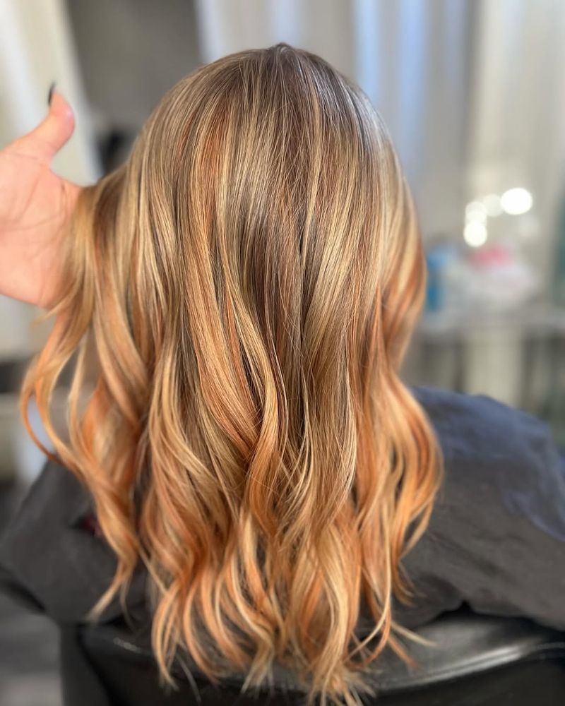 Copper Blonde Highlights