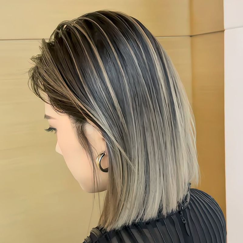 Layered Lob with Shadow Roots