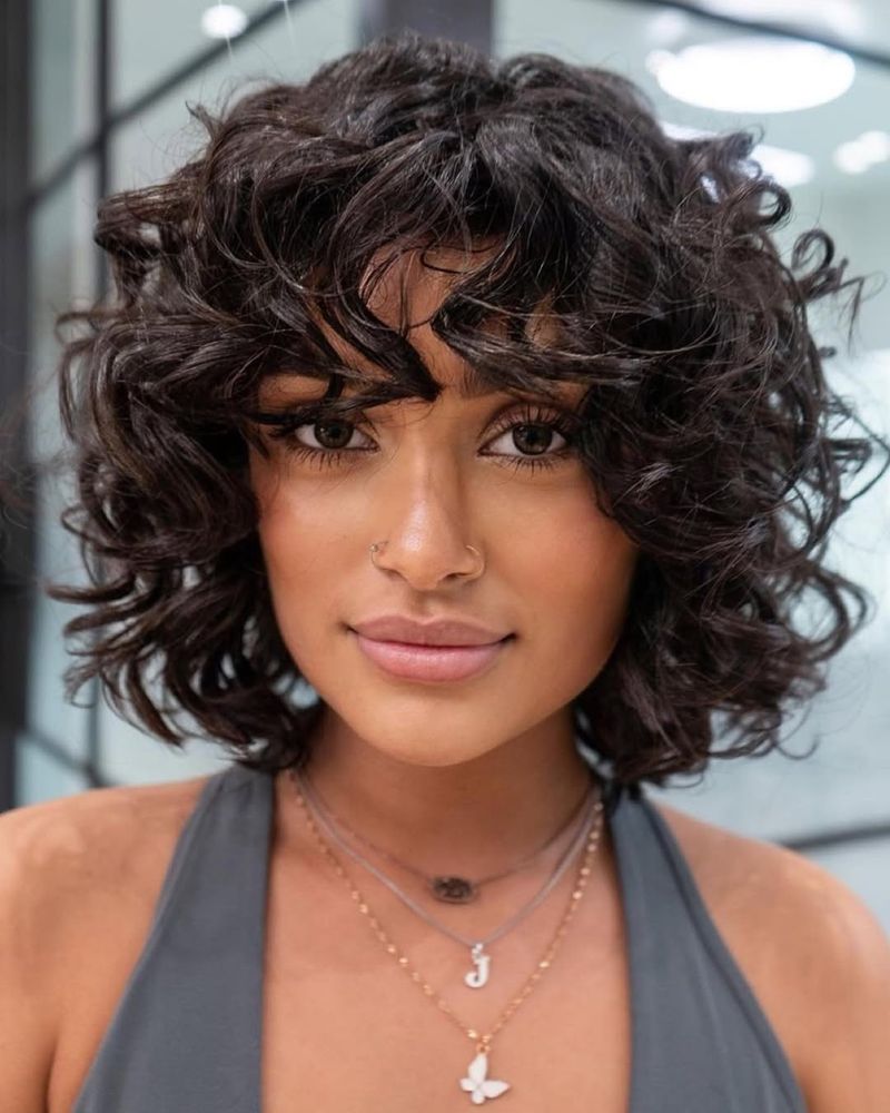 Chin-Length Bob with Curls