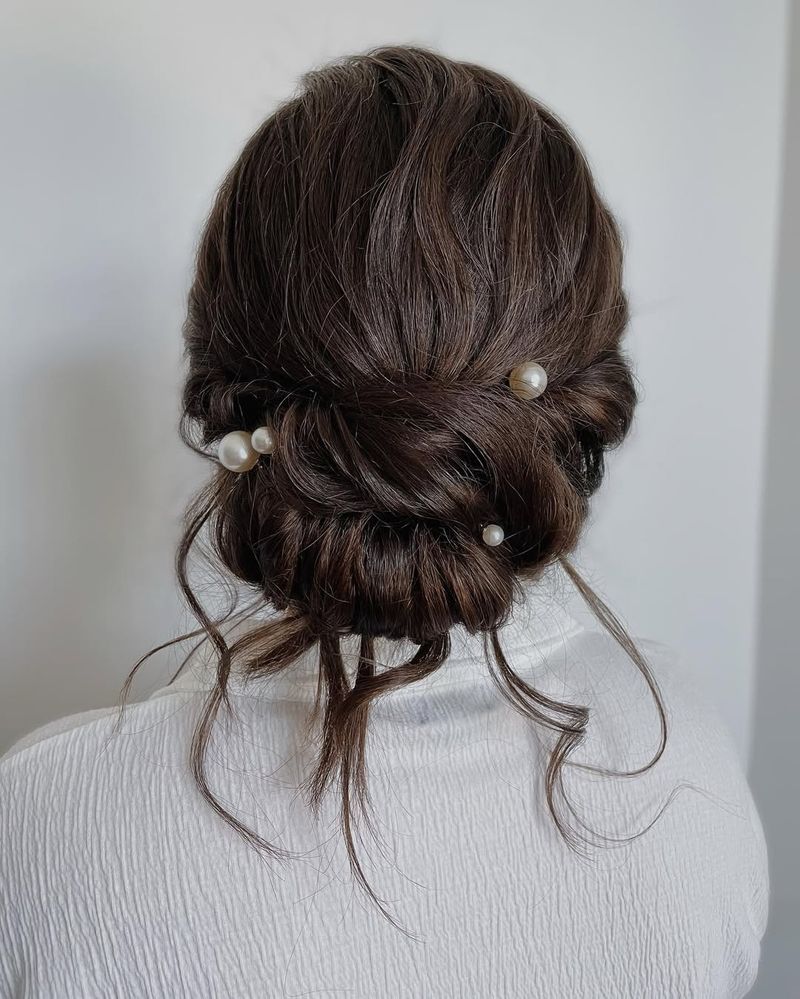 Intricate Updo with Pearls