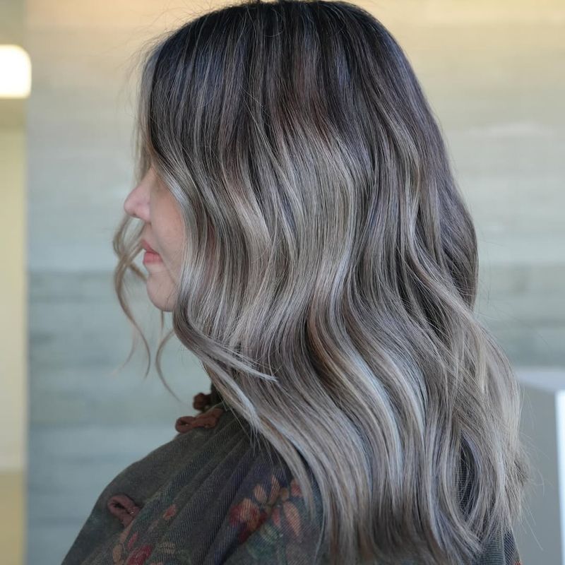 Silver Blonde Streaks