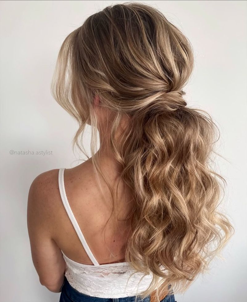 Low Textured Ponytail