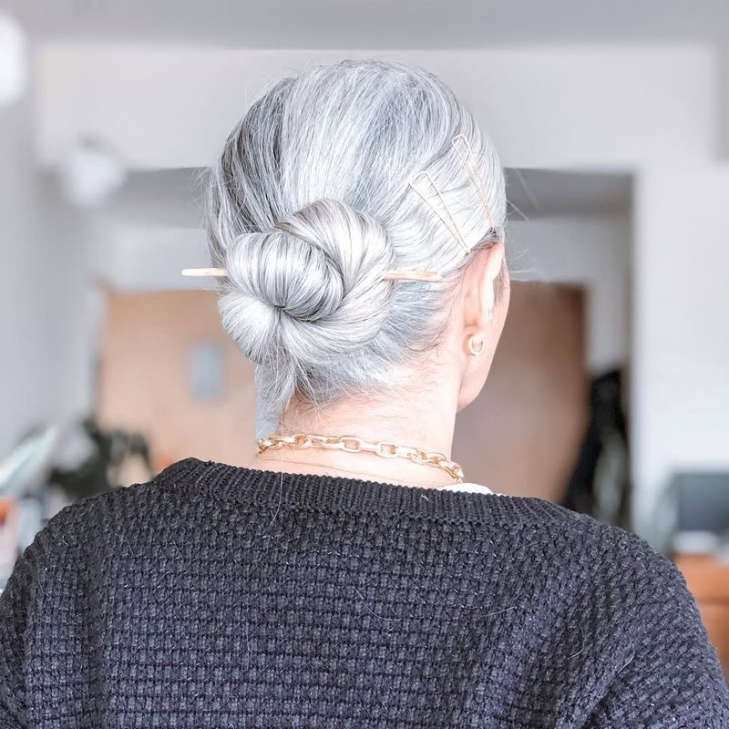 Silver Chignon