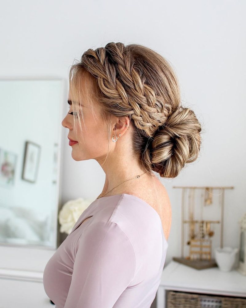 Messy Braided Updo