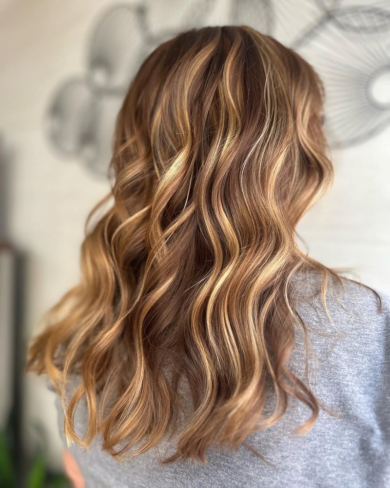 Honey Blonde Streaks