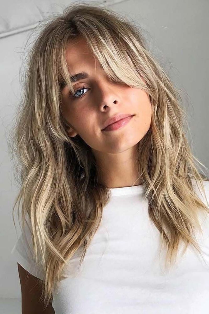 Wispy Bangs Wolf Cut