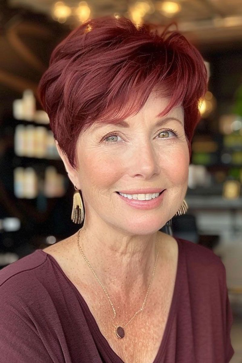 Mahogany Pixie Cut