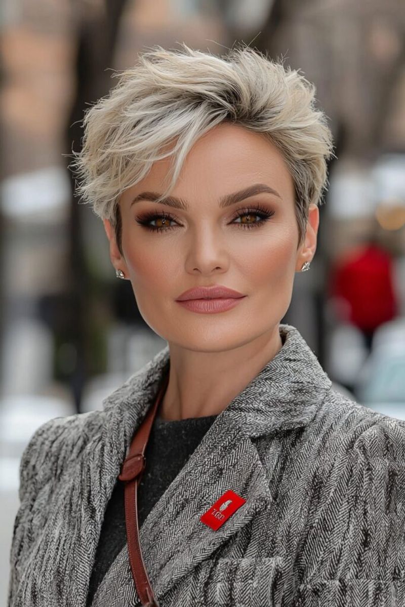 Choppy Pixie with Long Crown