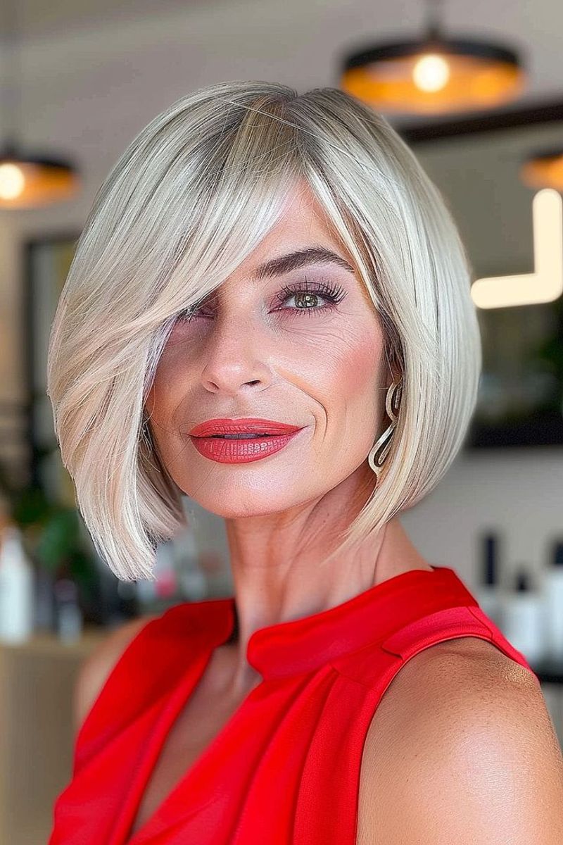 Side-Swept Asymmetrical Bob