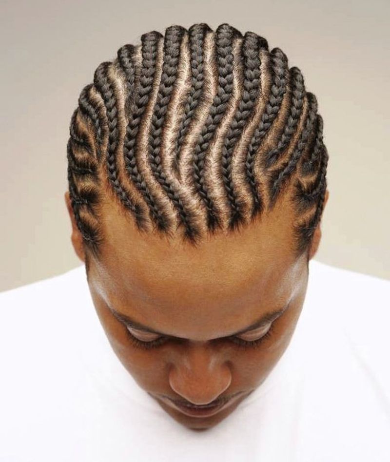 Curved Fishbone Pattern