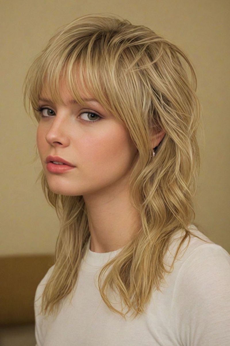 Modern Shag with Bangs