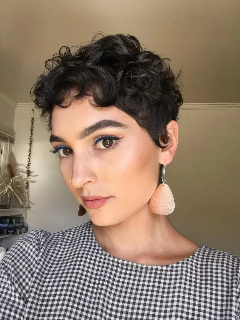 Wavy Pixie with Textured Top