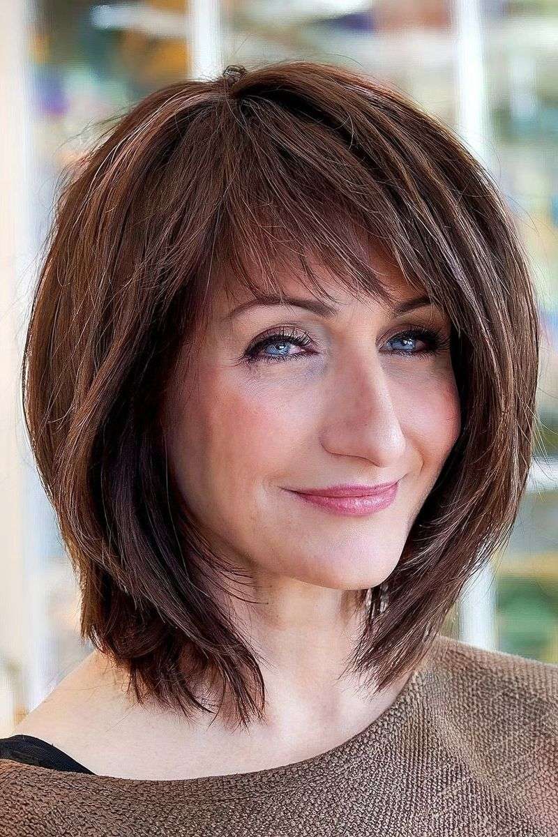 Graduated Bob With Side-Swept Bangs
