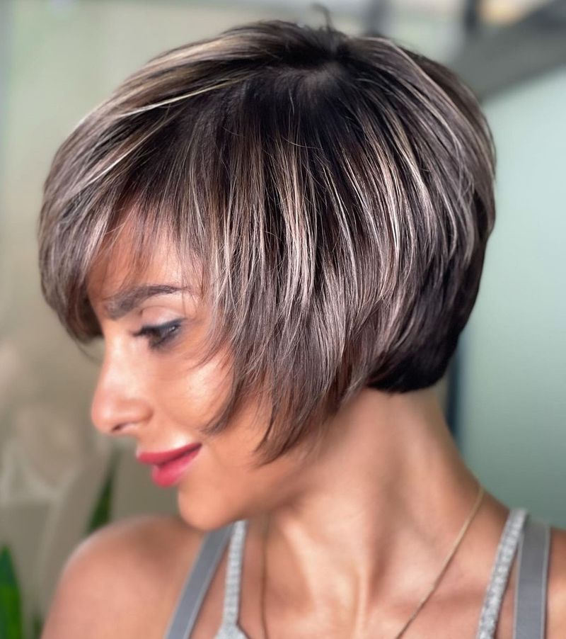 Stacked Bob with Undercut
