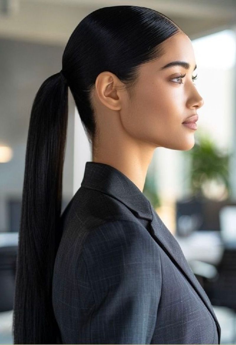 Sleek Low Ponytail