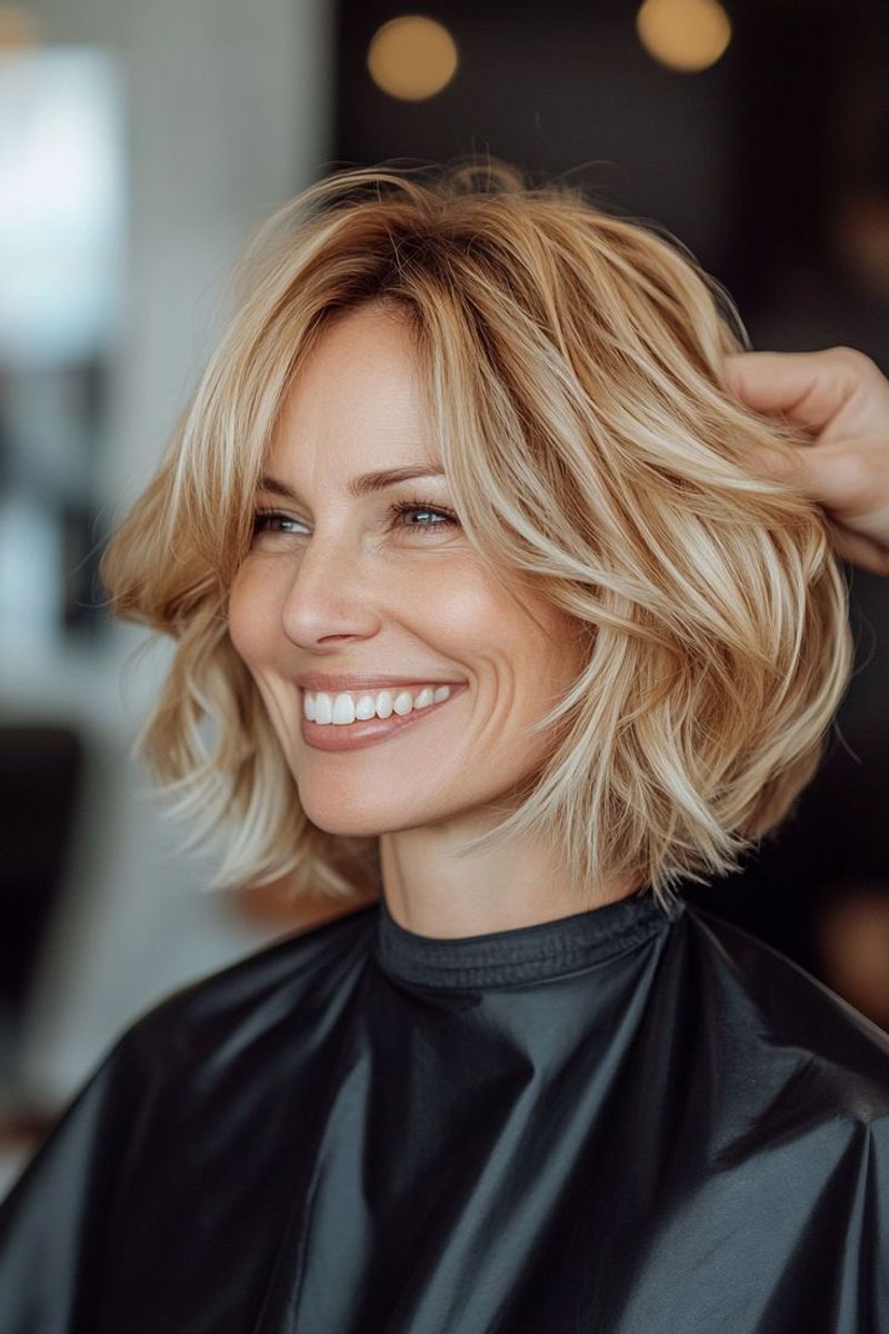 Textured Shaggy Bob