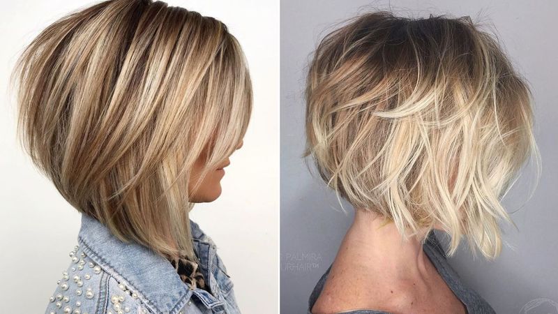 Layered Bob with Side Part