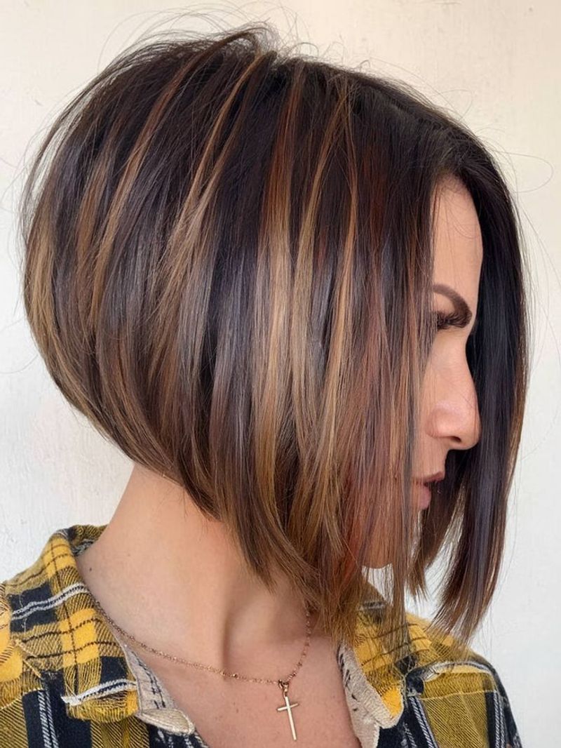 Angled Bob with Stacked Layers