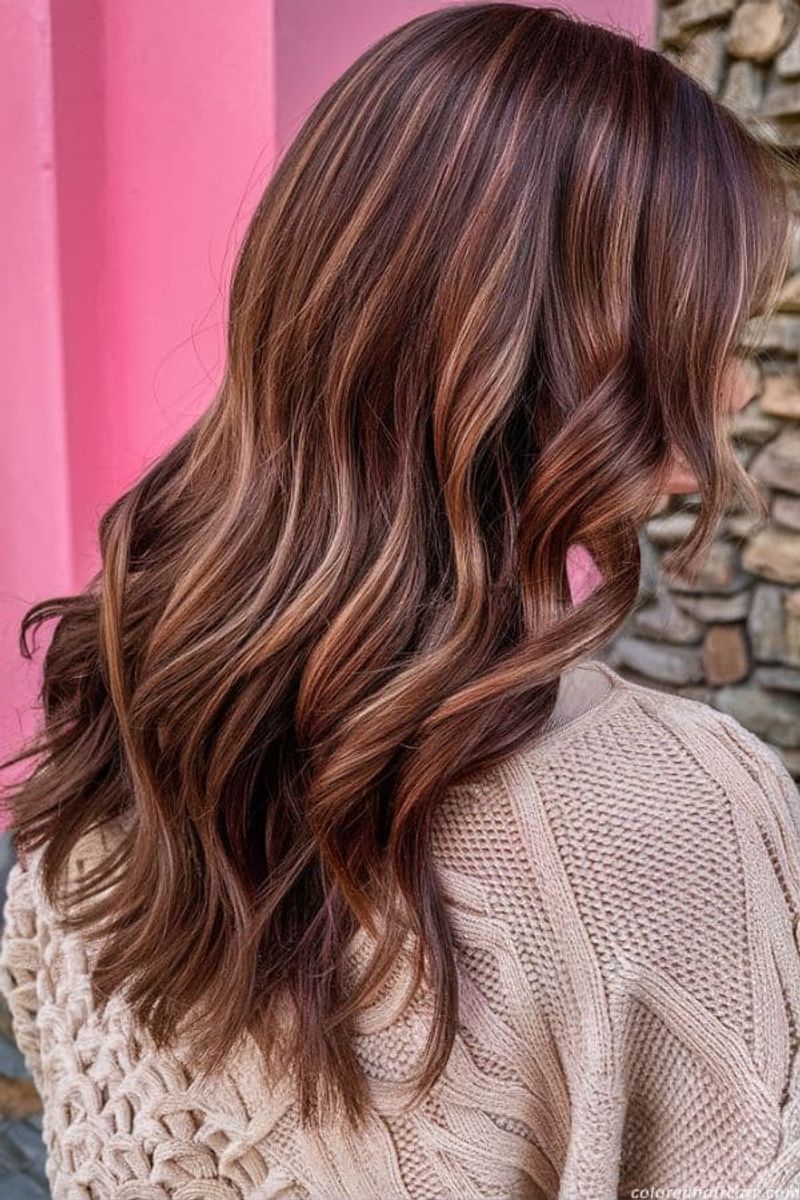 Mahogany Lowlights On Light Brown