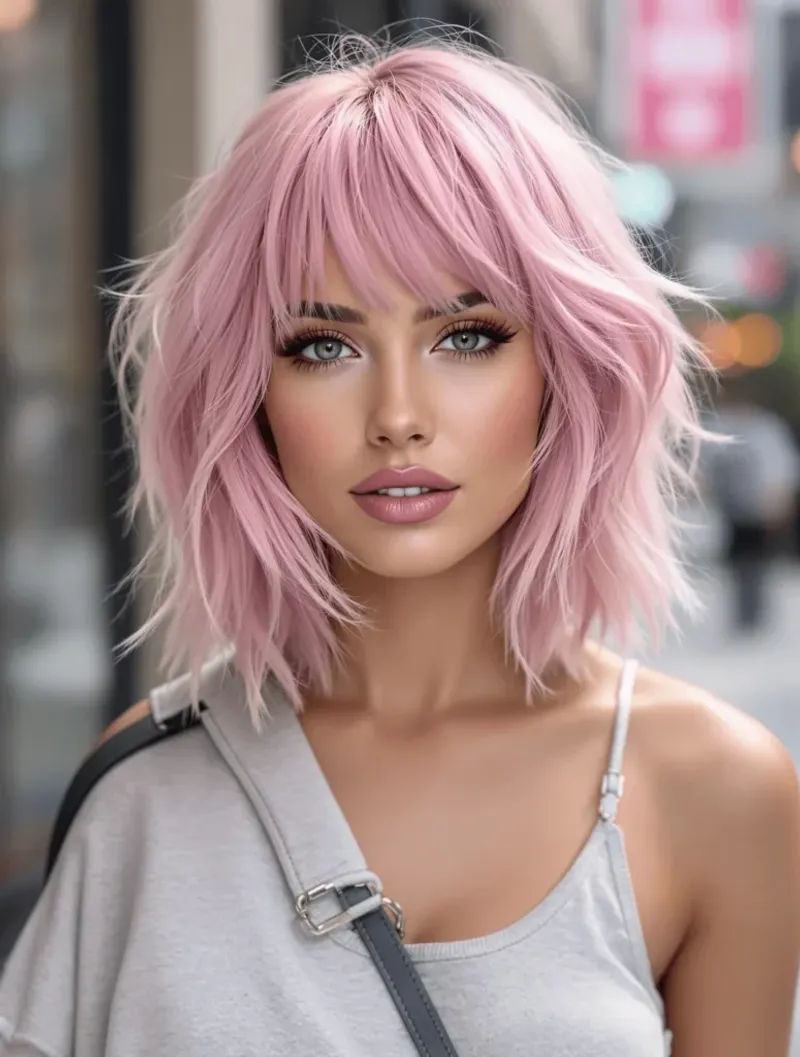 Pastel Pink Wolf