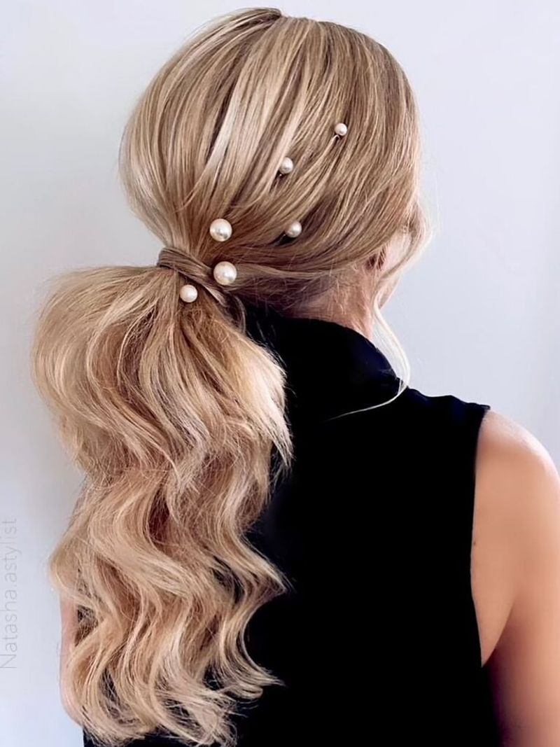 Accessorized Simple Ponytail